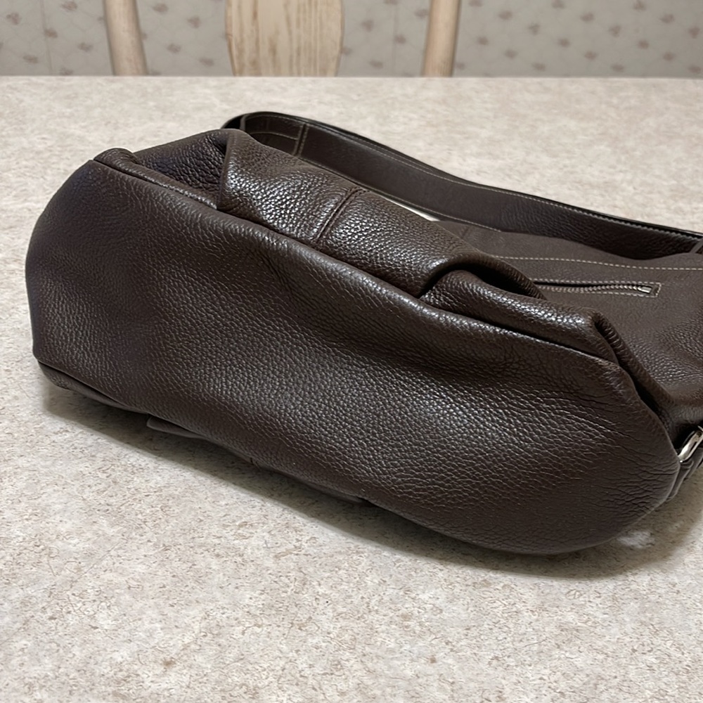 COACH Y2K BROWN PEBBLE LEATHER CONVERTIBLE SHOULDER/CROSSBODY BAG
#K1176… - Picture 15 of 16